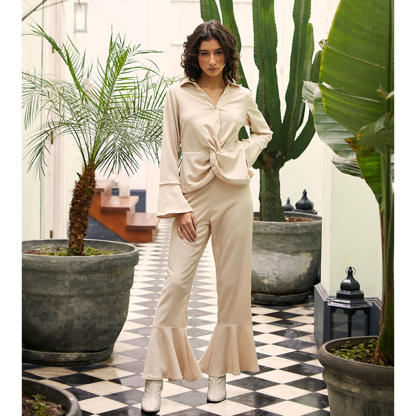 Pant Alana - Crema