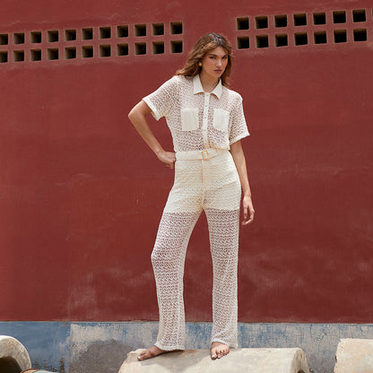 Pantalón Iris - Vainilla