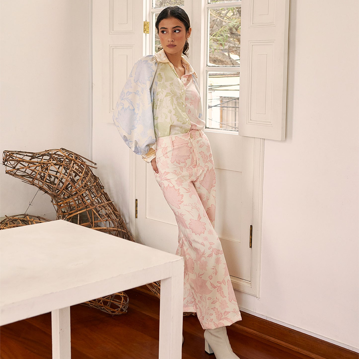 Pant Anisa - Pastel Floral