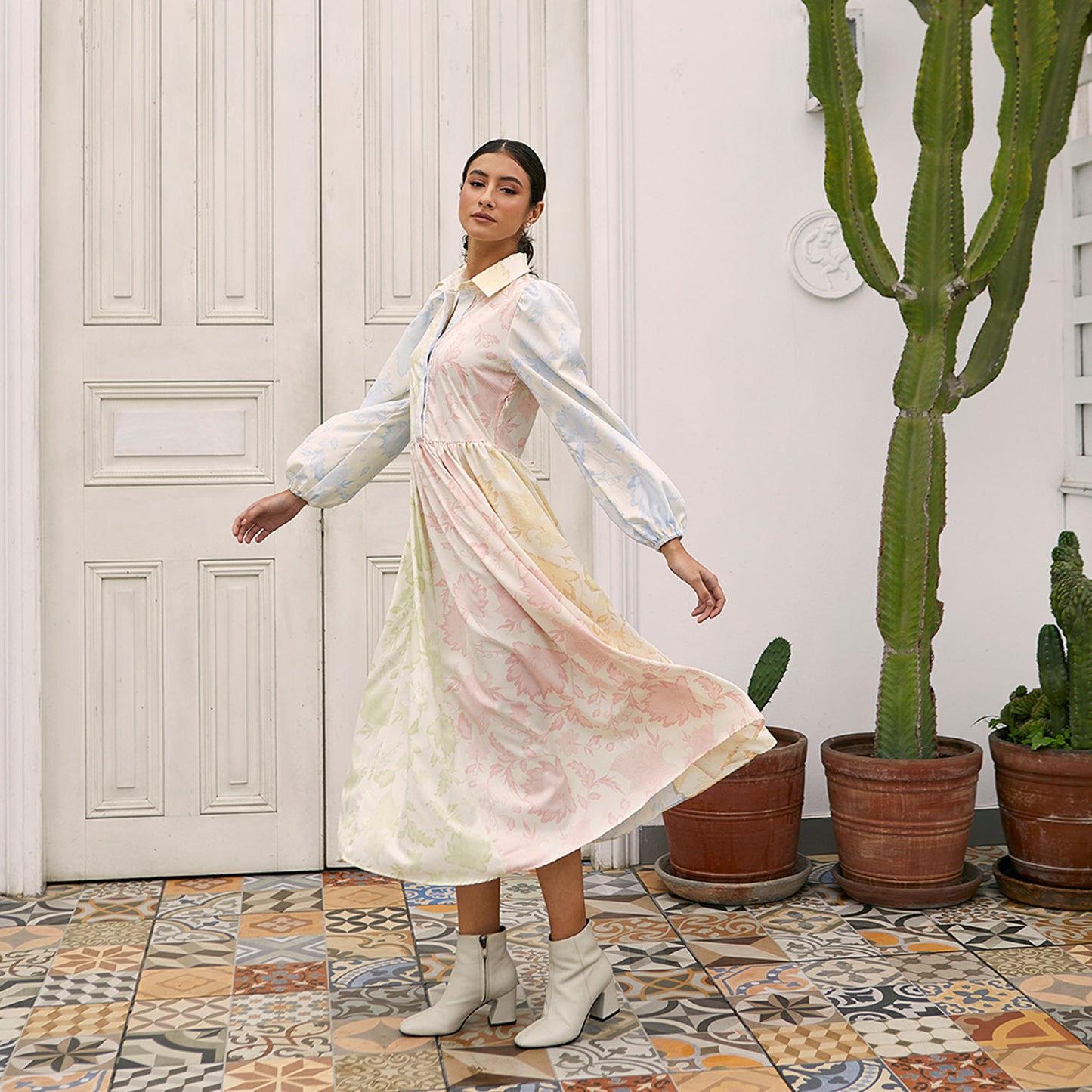 Vestido Nerea - Pastel Floral