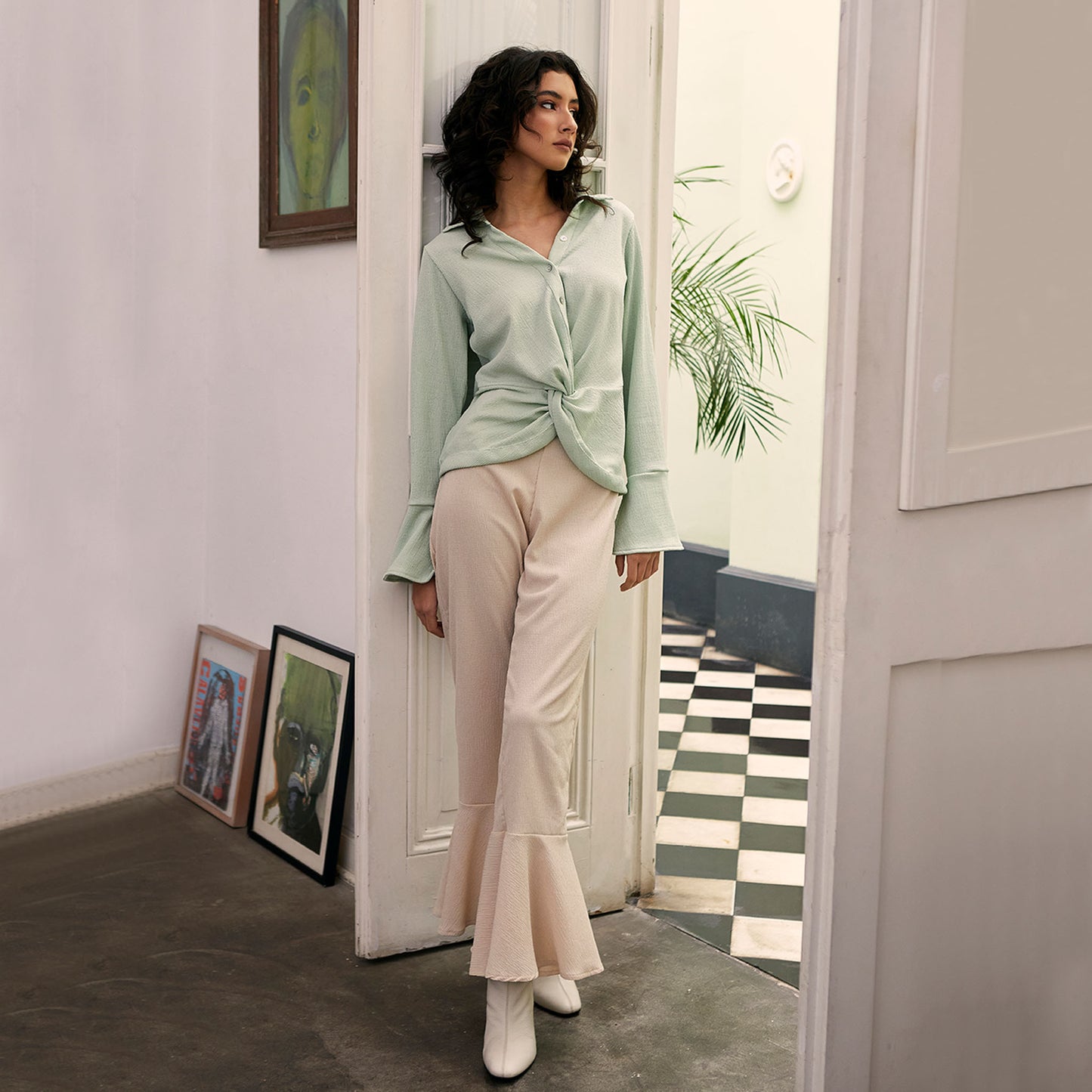 Pant Alana - Crema