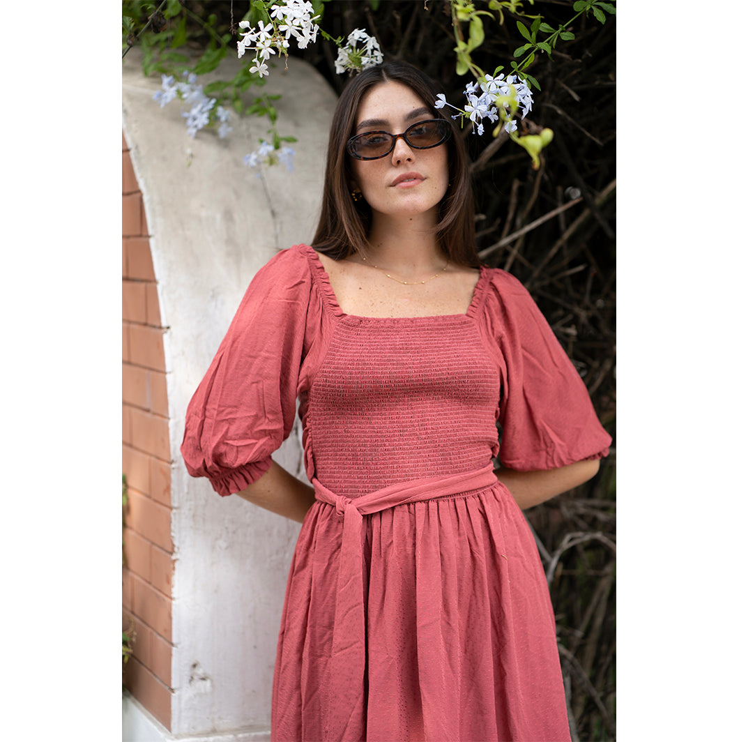 Vestido Dalia - Terracota