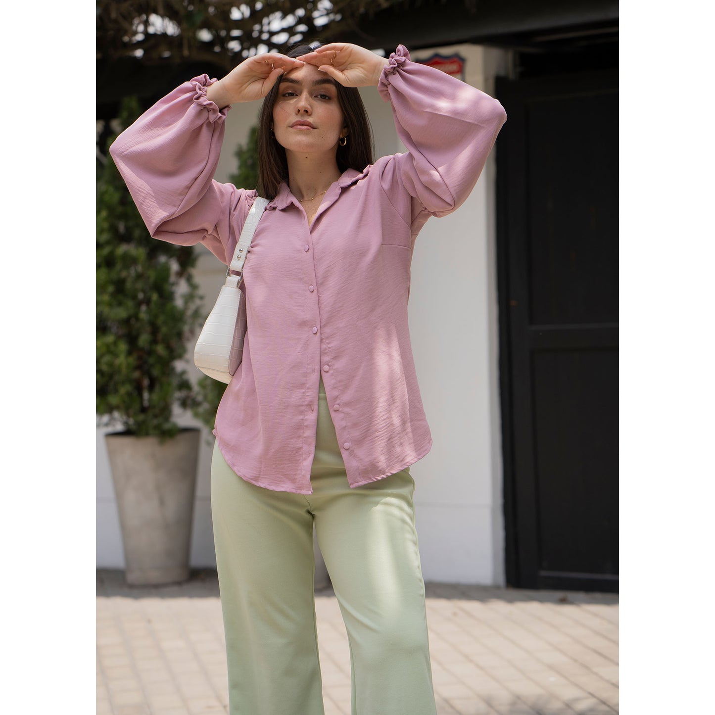 Blusa Lea - Palo Rosa